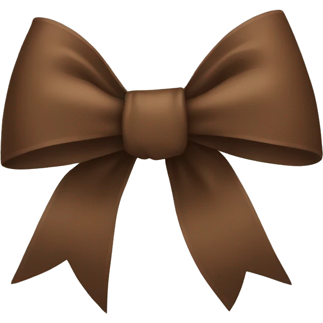 brown bow emoji