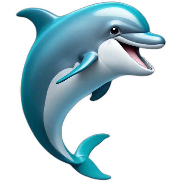 Dolphin playing on the NFL emoji