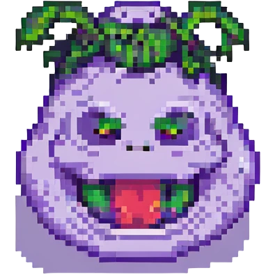 grimace pixel art style emoji