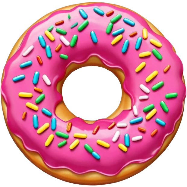 Happy donut emoji