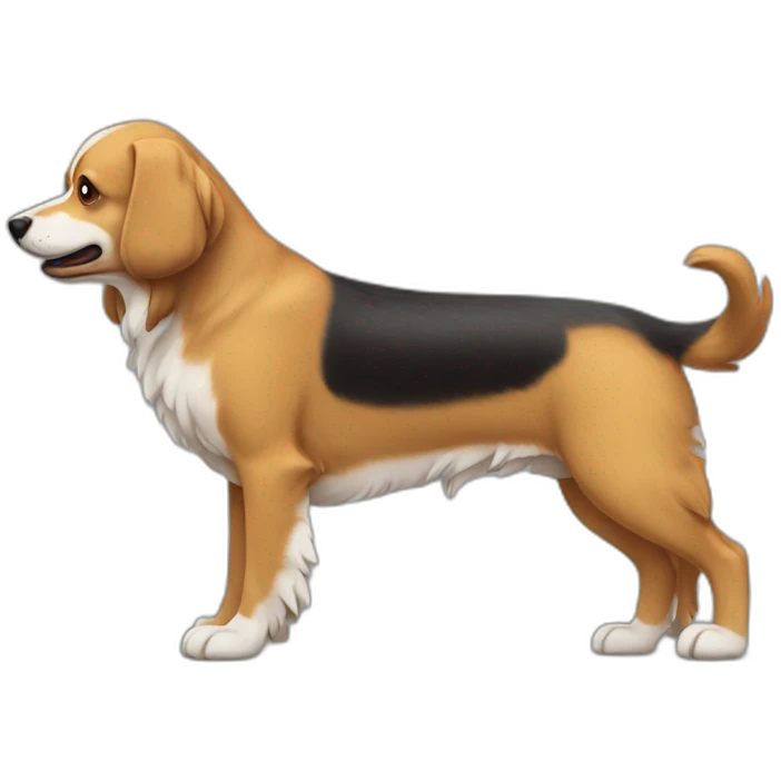 Chien épagneul poil long emoji