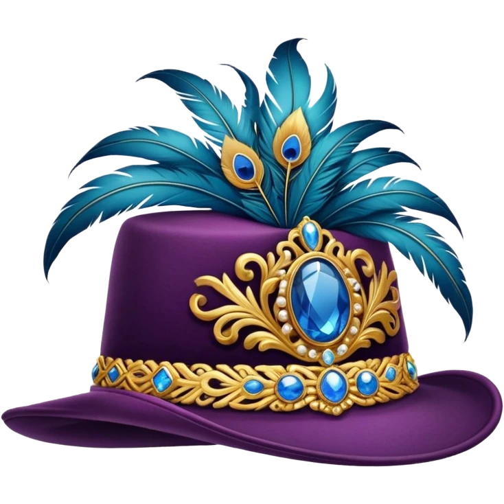 Fancy deluxe hat emoji