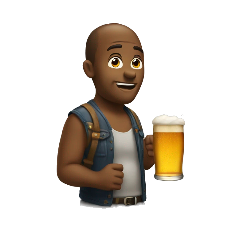 Drinking beer emoji