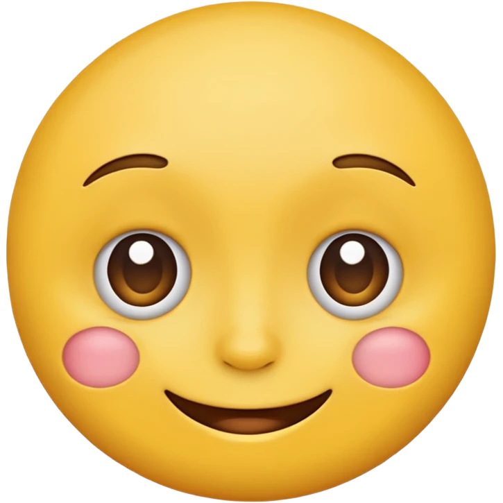 A yellow round face emoji side eye emoji