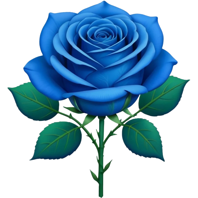 Blue rose bouquet emoji