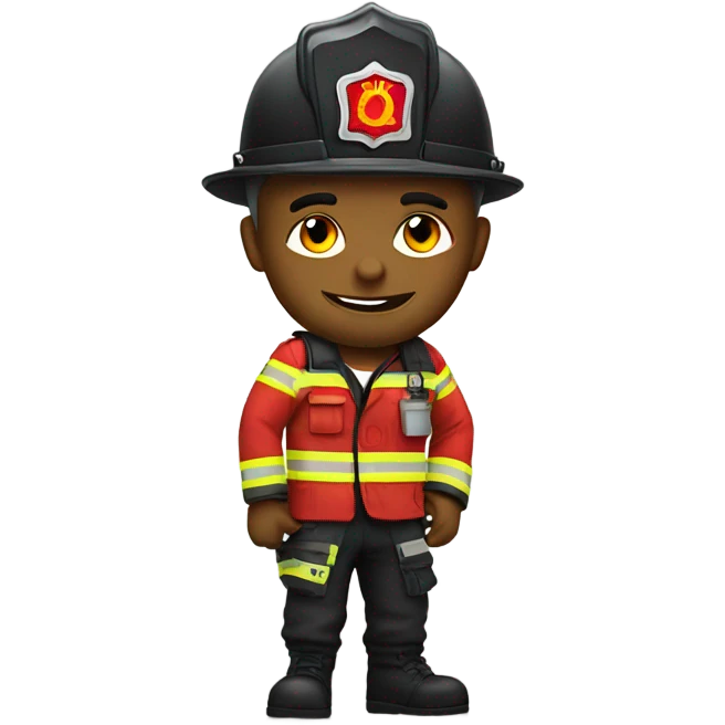 Punk rock firefighter  emoji