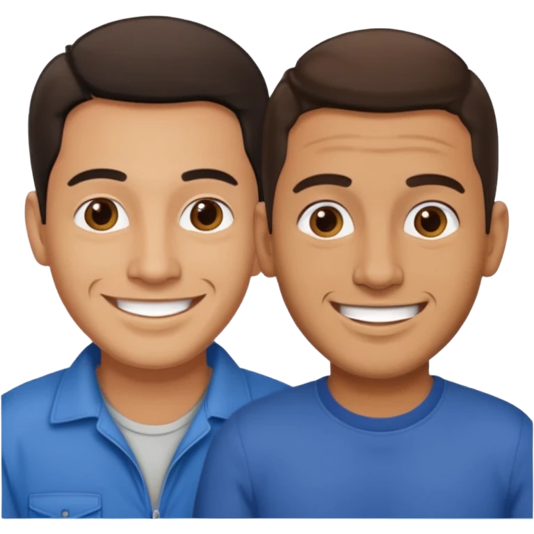 amigos puerto riqueños dos  machos emoji