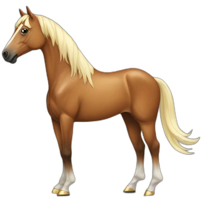 Horse with high heels emoji