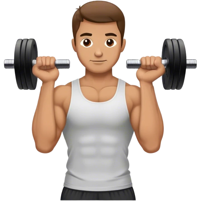 man weighted wrist curl emoji
