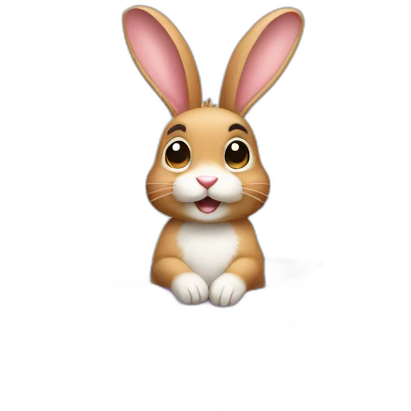 rabbit from gift box emoji