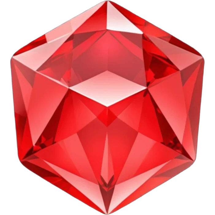 Diamante rojo emoji