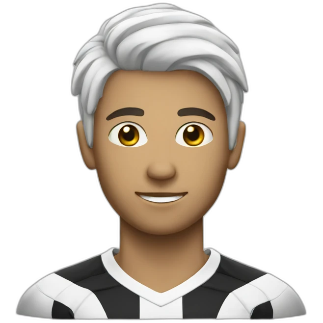 soccer player in white emoji