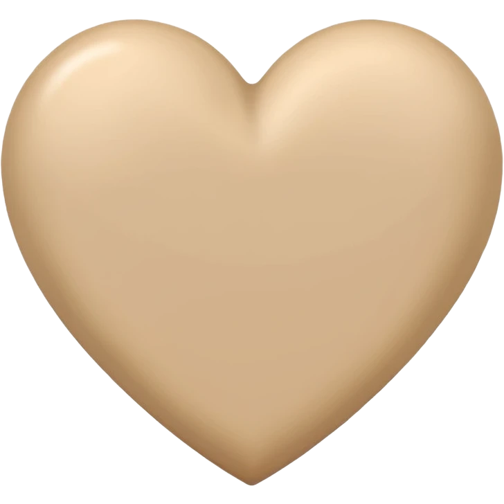 Beige heart  emoji