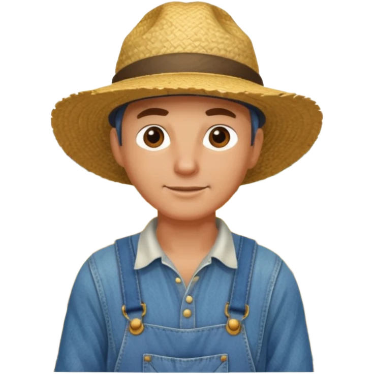 farmer working in the field. emoji
