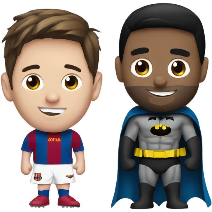 Messi with batman emoji