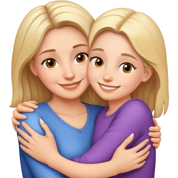 Mom with daughter love  emoji
