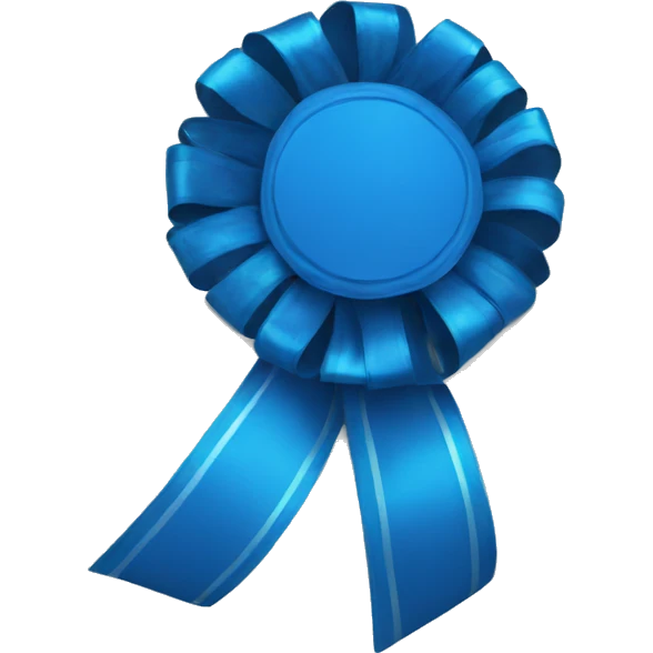 blue ribbon emoji