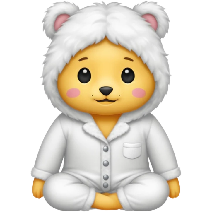 fluffy pyjamas emoji