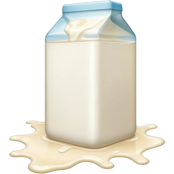 white milk spill on floor emoji