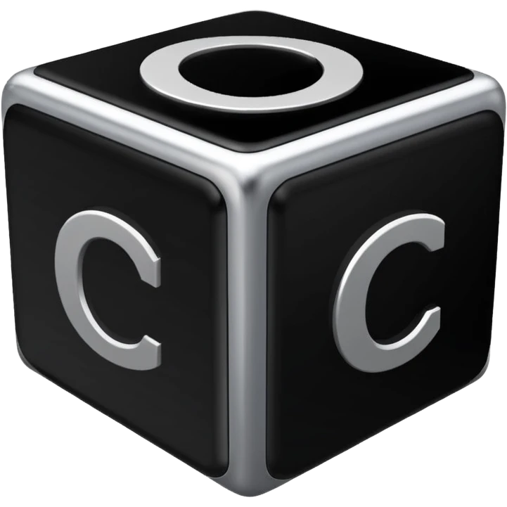 cube with C# letters on it emoji