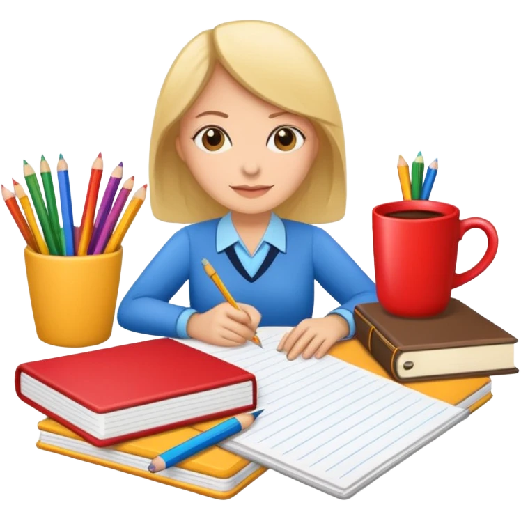 Sticker “teacher planning day” emoji