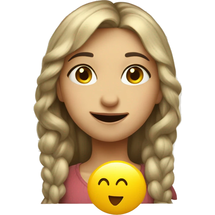 ukrainian girl with happy Face Blowing a Kiss emoji