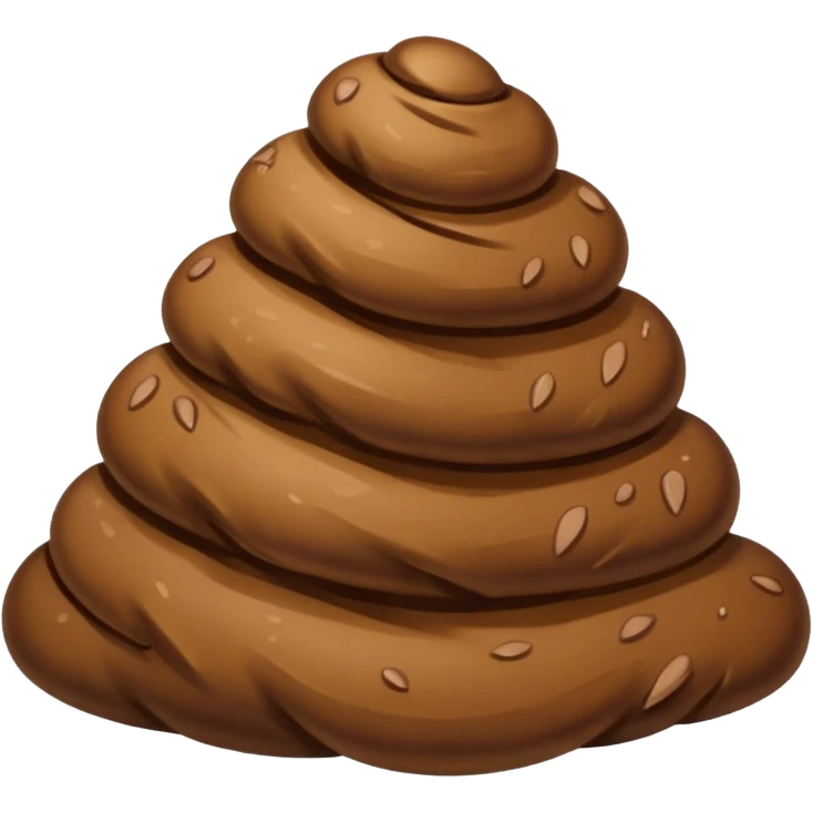 Poop stain emoji