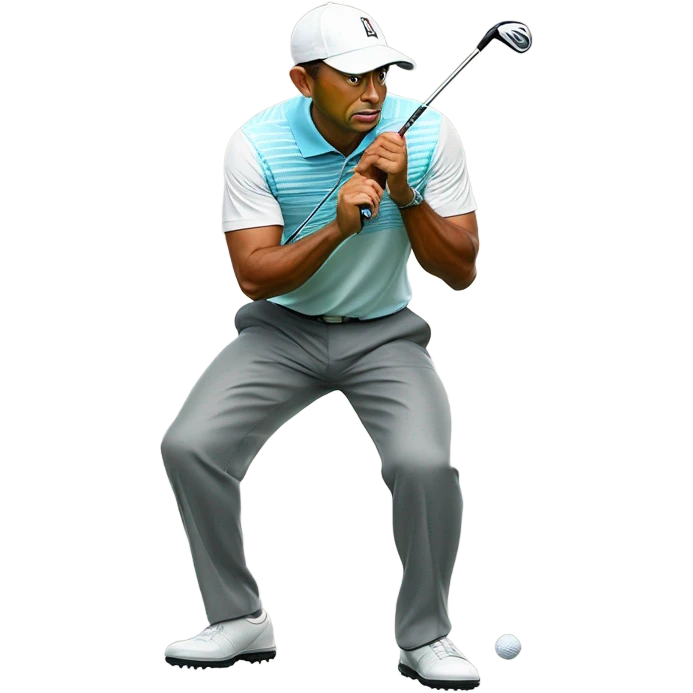 Tiger woods golfing emoji
