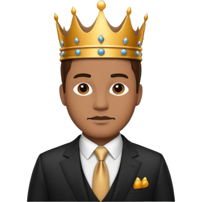 king with suit emoji