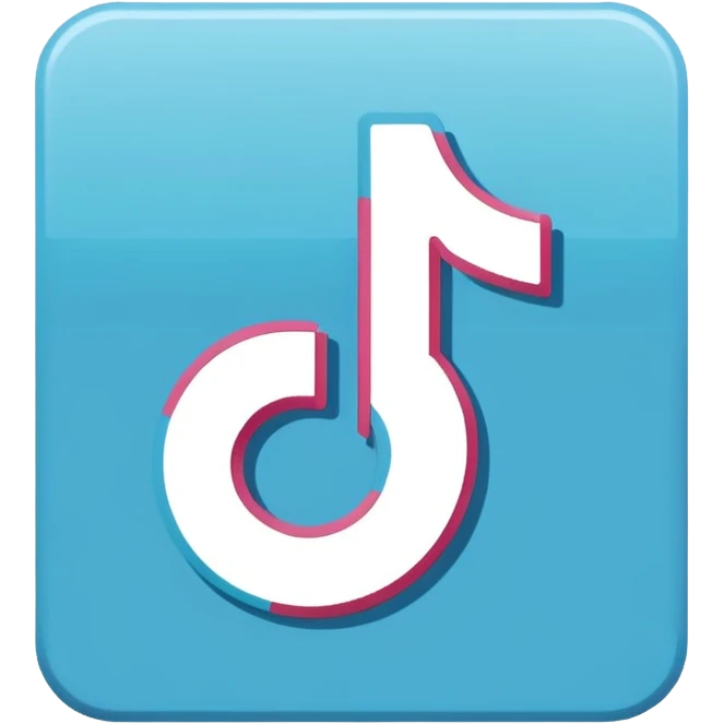 Blue sign is the right sign for TikTok emoji