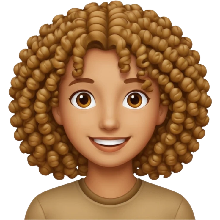 curly hair fun emoji