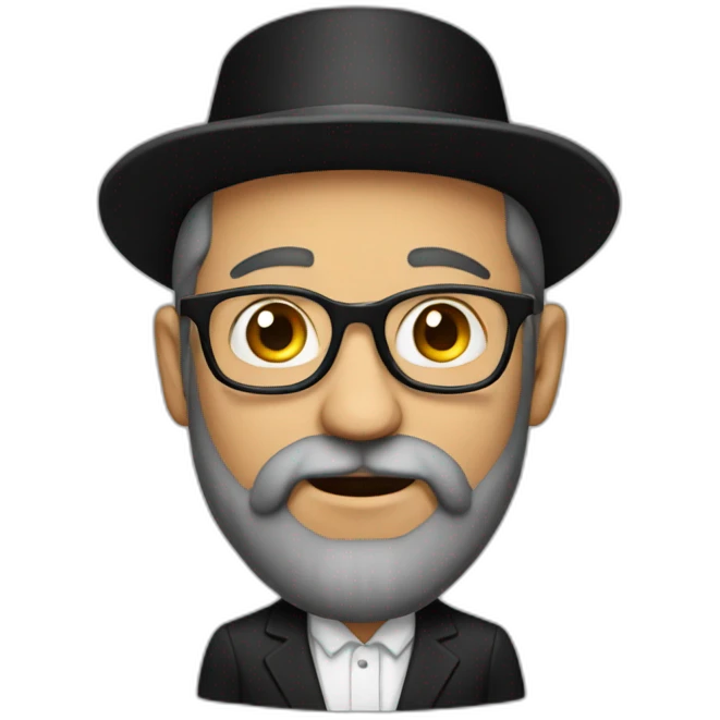 a rabbi with a coke emoji