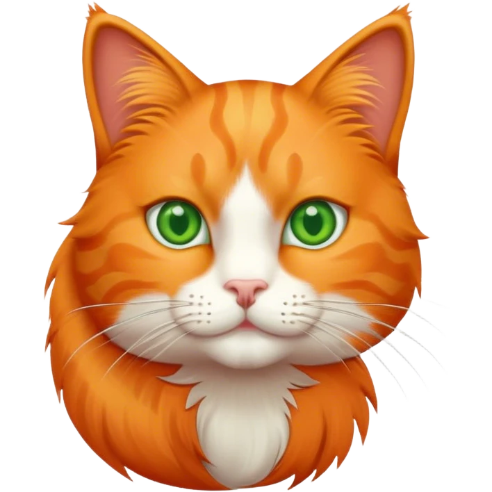 Orange cat saying bye emoji