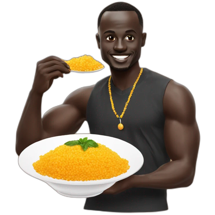 Sadio mane eat couscous emoji