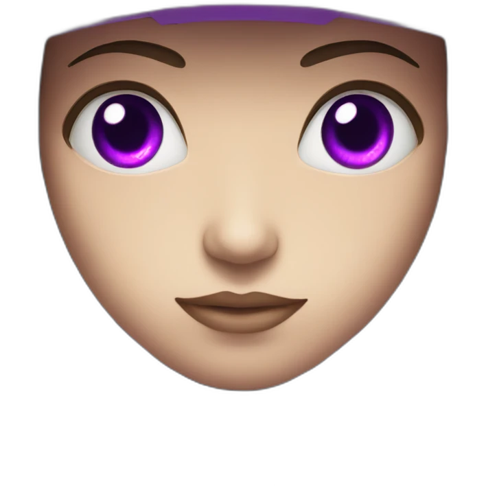 Android robot violet eyes emoji