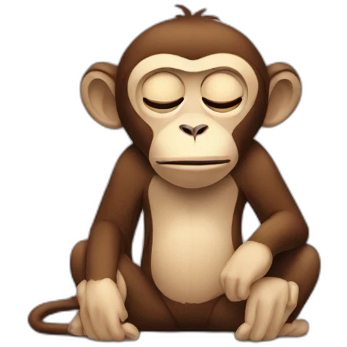 monkey tired emoji