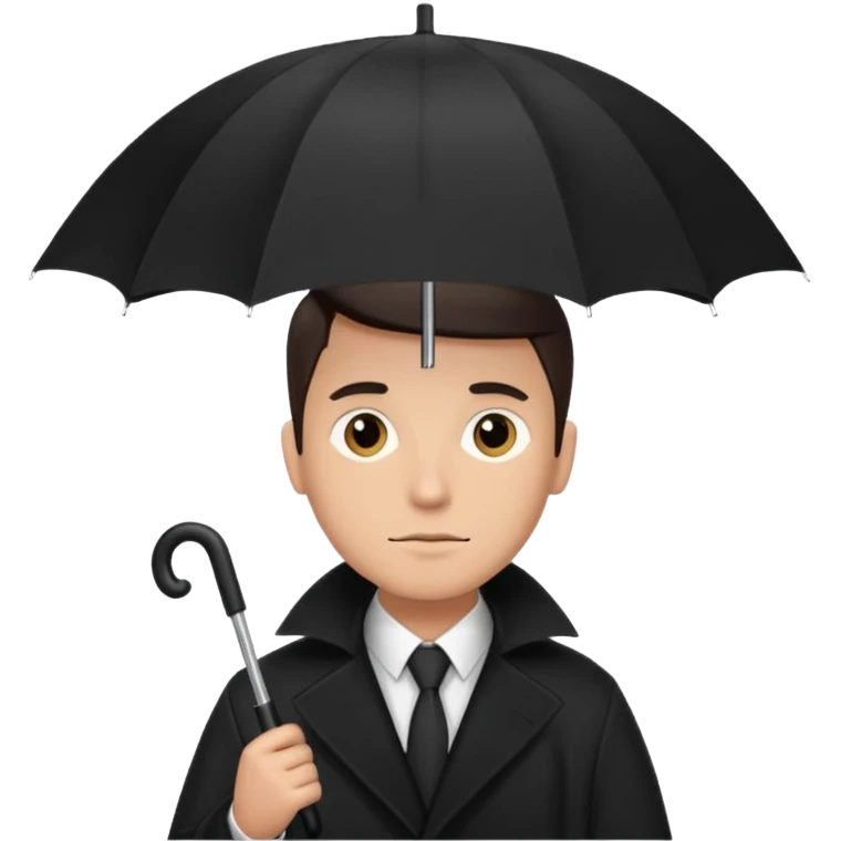 HOLDİNG UMBRELLA MAN emoji