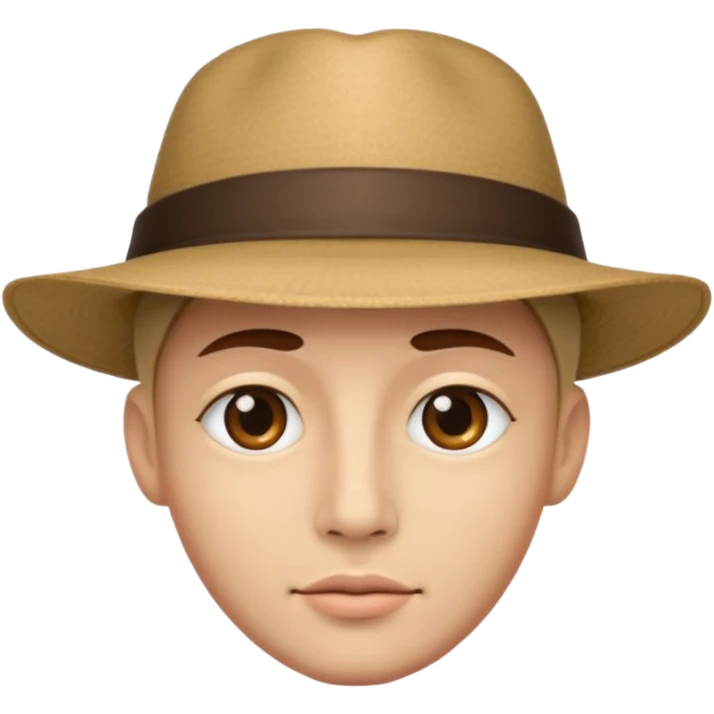 put a hat on this face! emoji