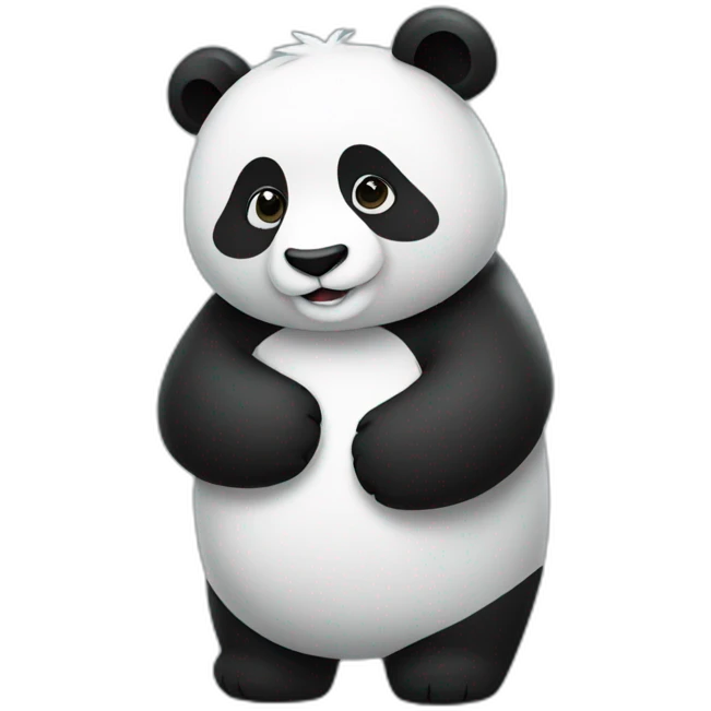 Panda hugging emoji