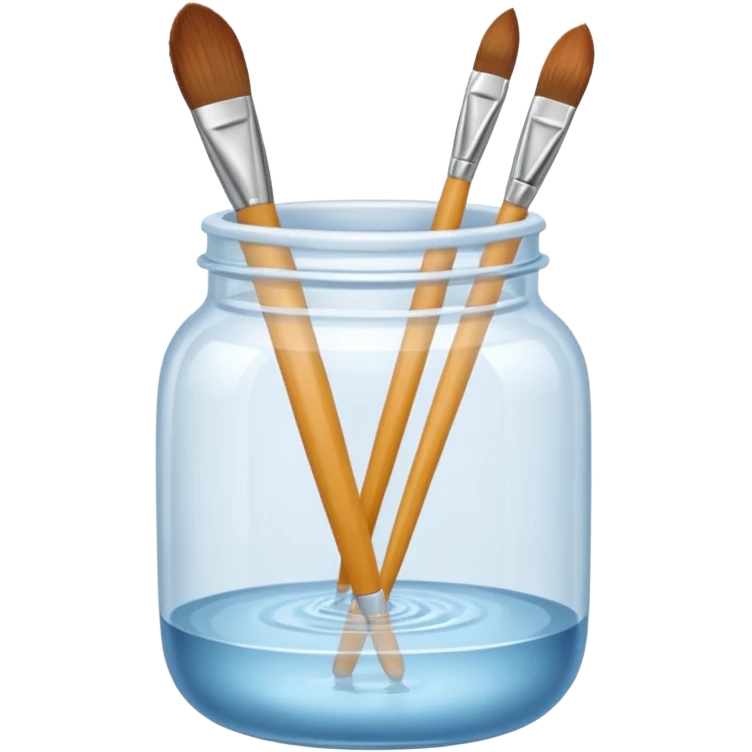 Water jar for brushes emoji