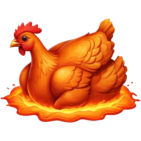 Lava chicken  emoji