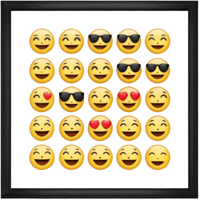 Lost média emojis joyeux noir emoji