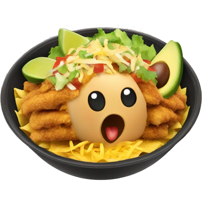 chicken taco bowl emoji