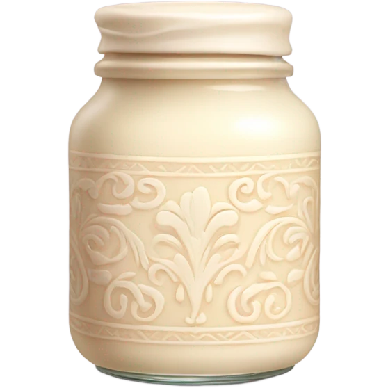 aesthetic jar of cream emoji