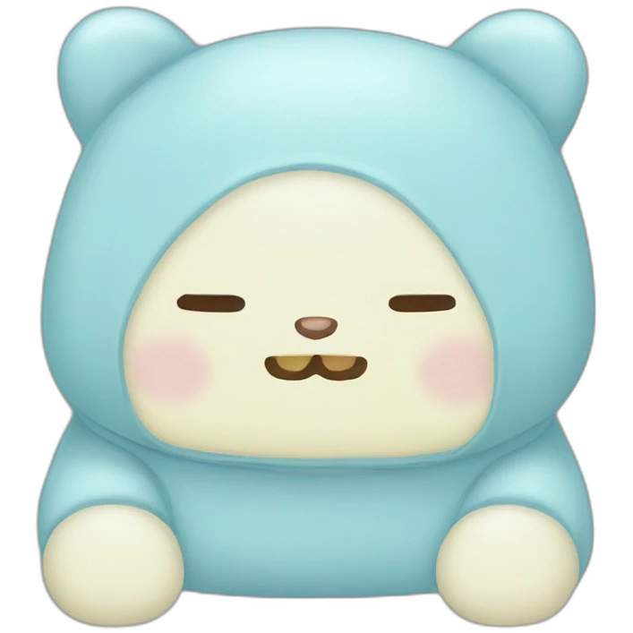 sumikkogurashi-skyblue-tokage-having-no-ears-and-no-nose emoji