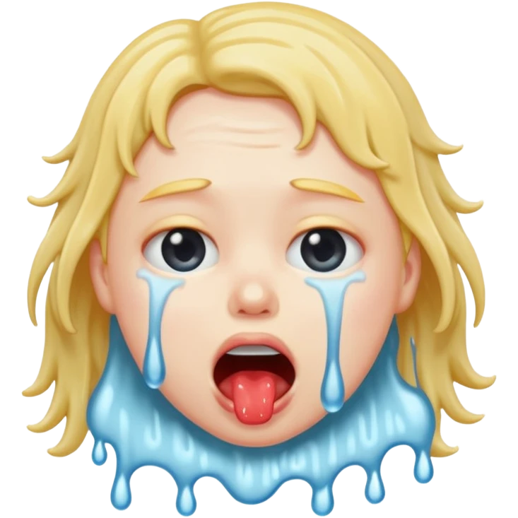 Retard drooling emoji