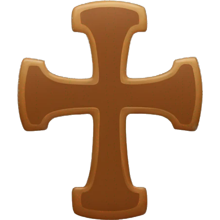 Brown Cross emoji