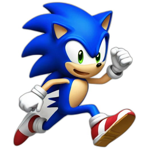 sonic running emoji