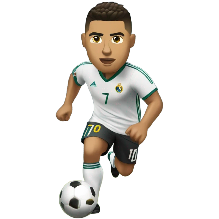 ronaldo playing football emoji