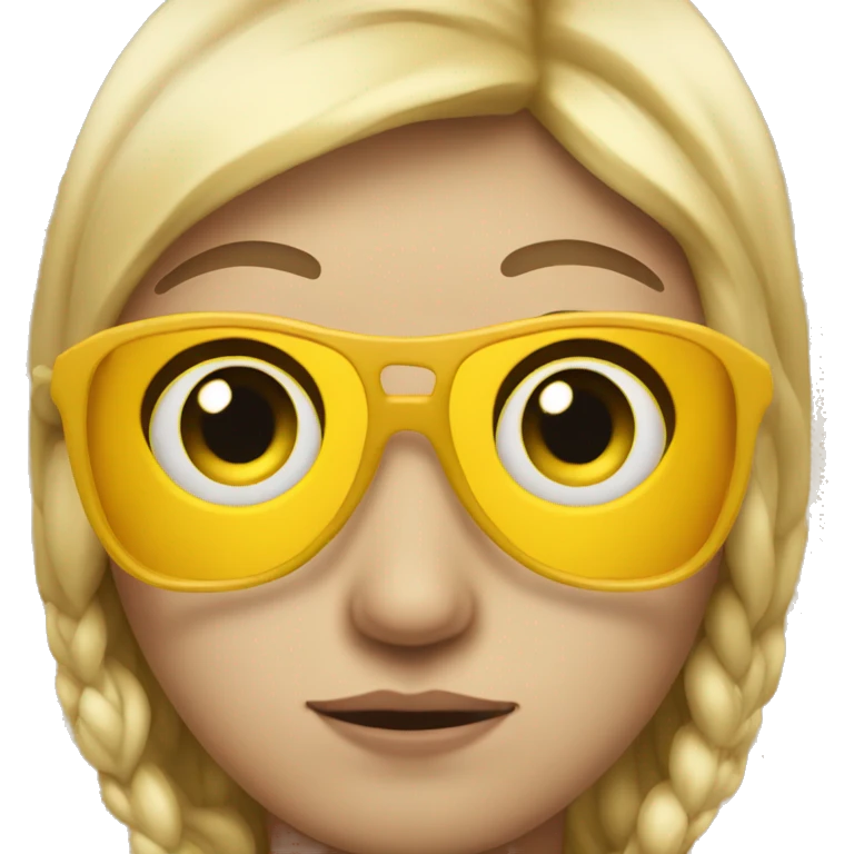 Yellow side eye emoji  emoji